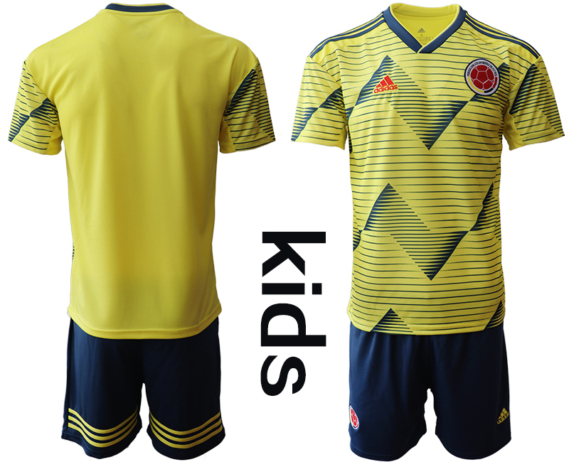 2019-20 Colombia Youth Home Soccer Jersey