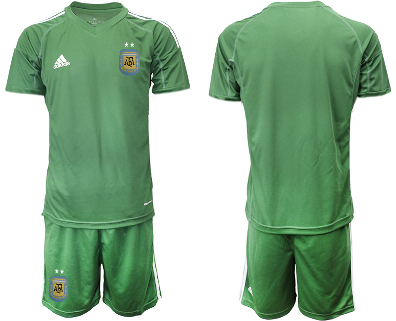 2019-20 Argentina Army Green Goalkeeper Soccer Jersey