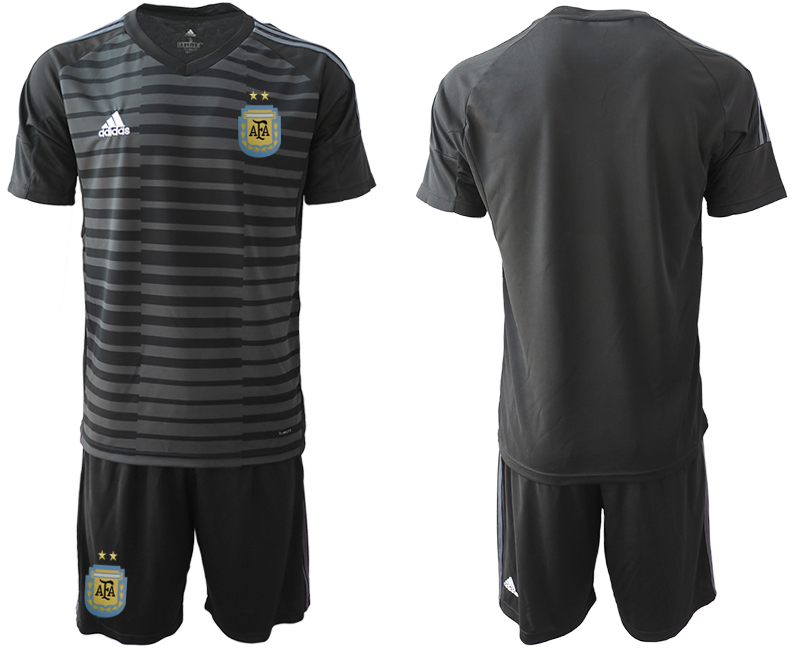 2019-20 Argentina Black Goalkeeper Soccer Jersey