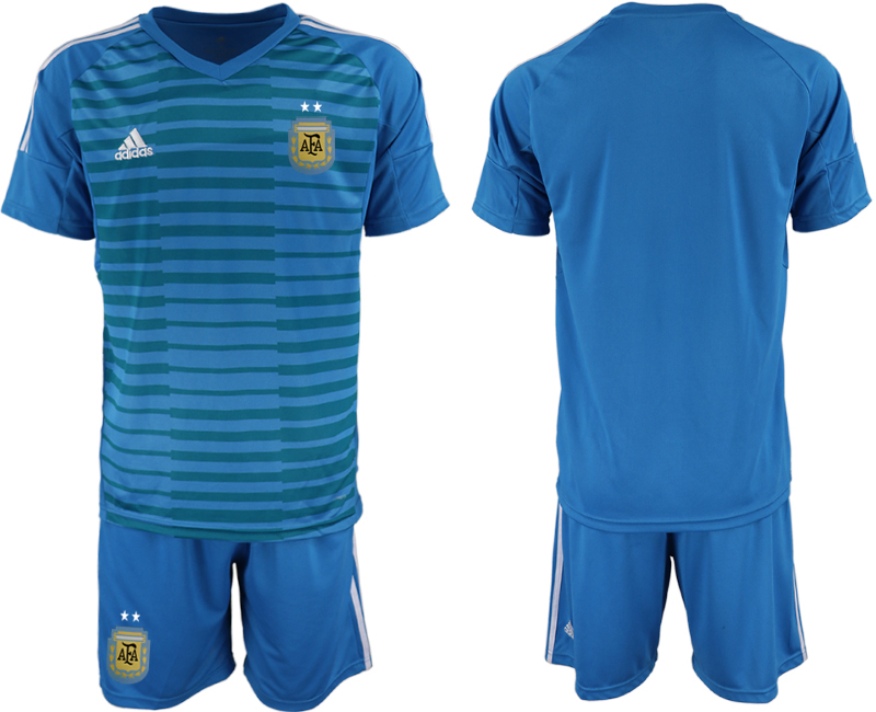 2019-20 Argentina Blue Goalkeeper Soccer Jersey - Click Image to Close