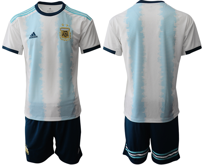 2019-20 Argentina Home Soccer Jersey - Click Image to Close