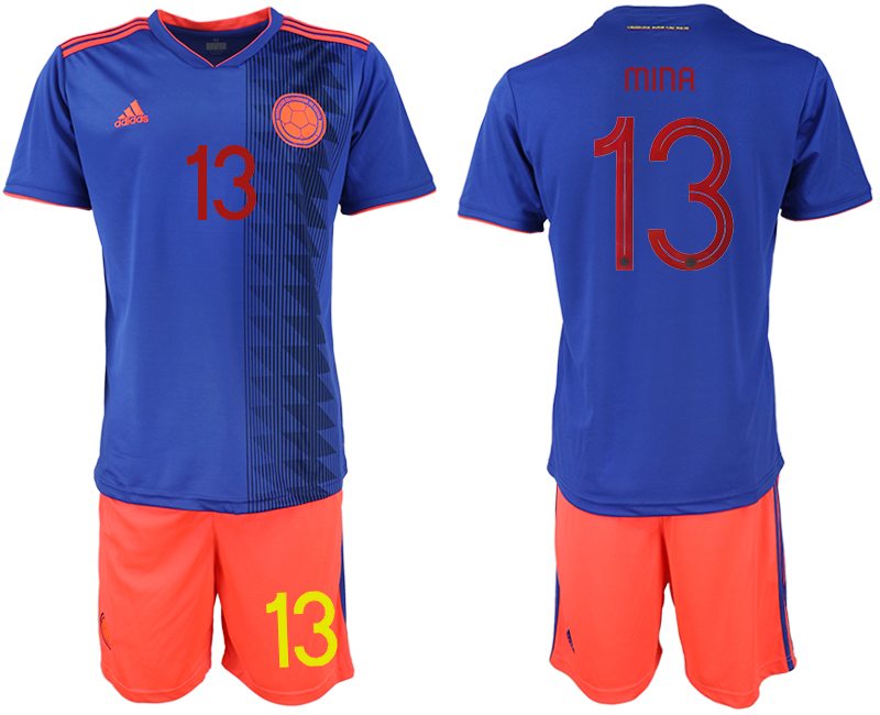 2019-20 Colombia 13 MINA Away Soccer Jersey