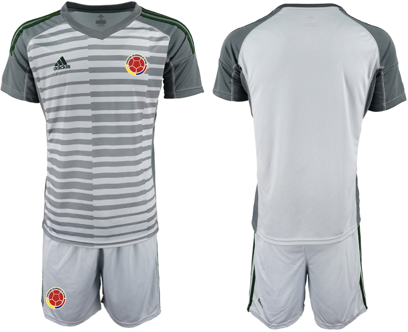 2019-20 Colombia Gray Goalkeeper Soccer Jersey - Click Image to Close