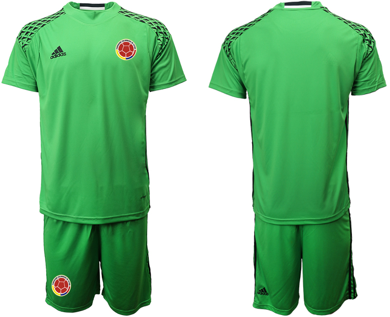 2019-20 Colombia Green Goalkeeper Soccer Jerseys - Click Image to Close