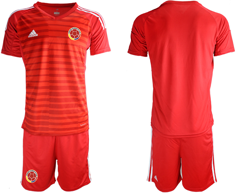 2019-20 Colombia Red Goalkeeper Soccer Jersey
