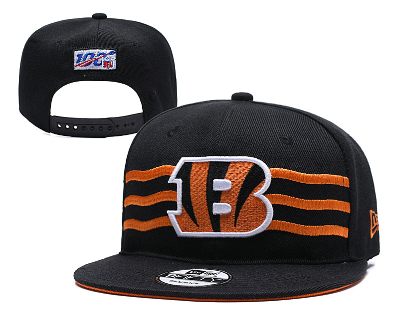 Bengals Team Logo Black 2019 Draft Adjustable Hat YD