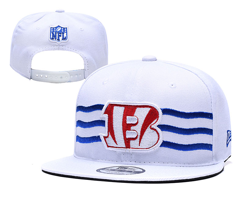 Bengals Team Logo White 2019 Draft Adjustable Hat YD