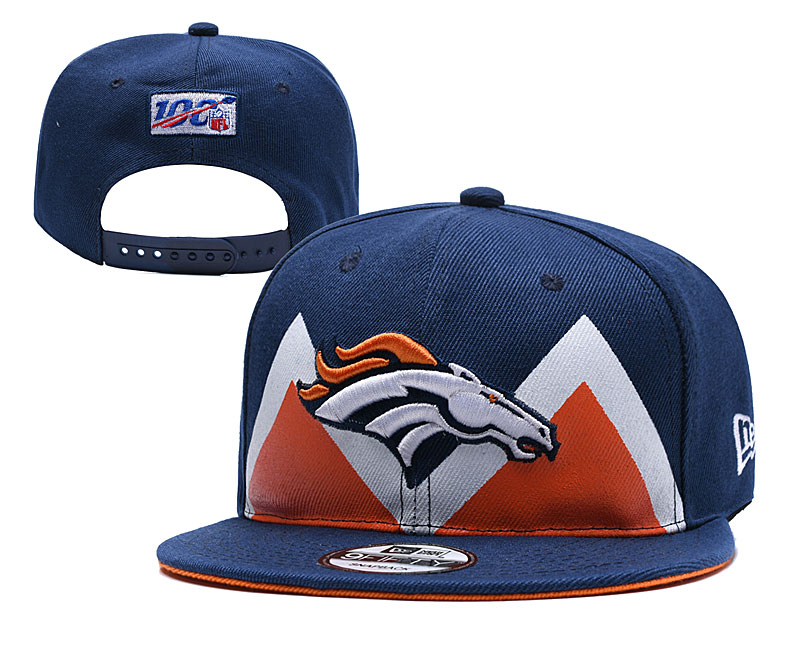 Broncos Team Logo Navy 2019 Draft Adjustable Hat YD