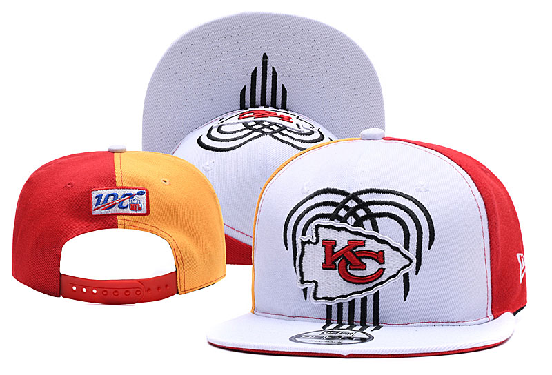 Chiefs Fresh Logo White Red 2019 Draft Adjustable Hat YD