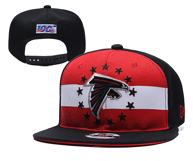 Falcons Team Logo Black Red 2019 Draft Adjustable Hat YD