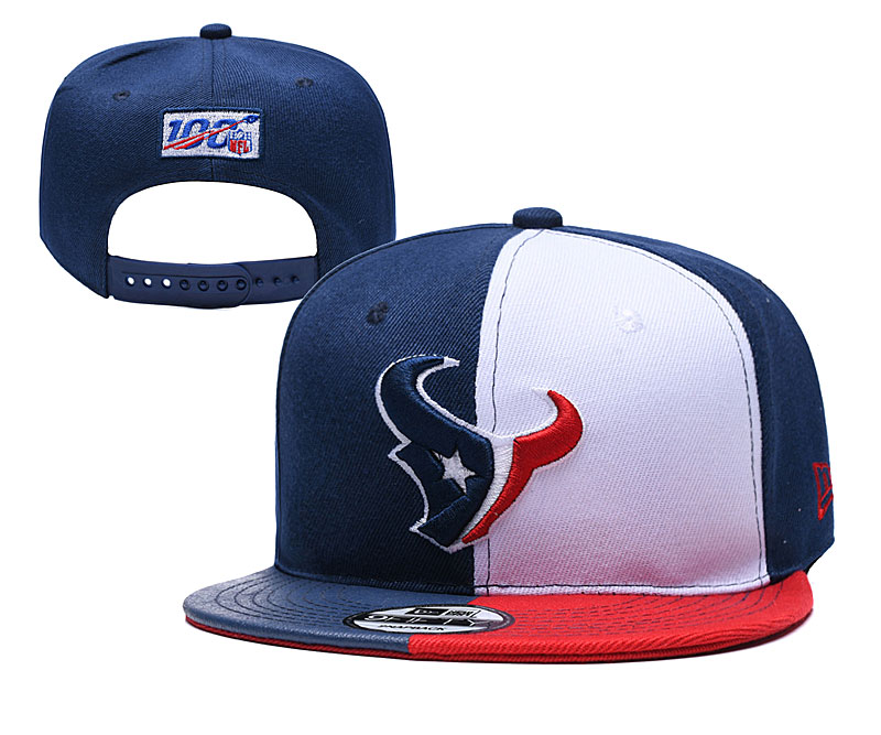 Texans Team Logo Navy 2019 Draft Adjustable Hat YD - Click Image to Close