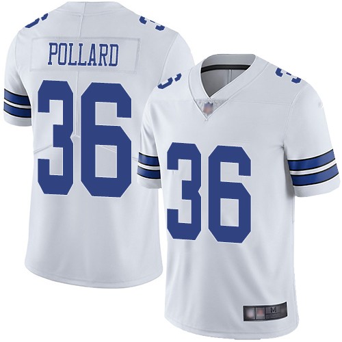 Nike Cowboys 36 Tony Pollard White 2019 NFL Draft First Round Pick Vapor Untouchable Limited Jersey