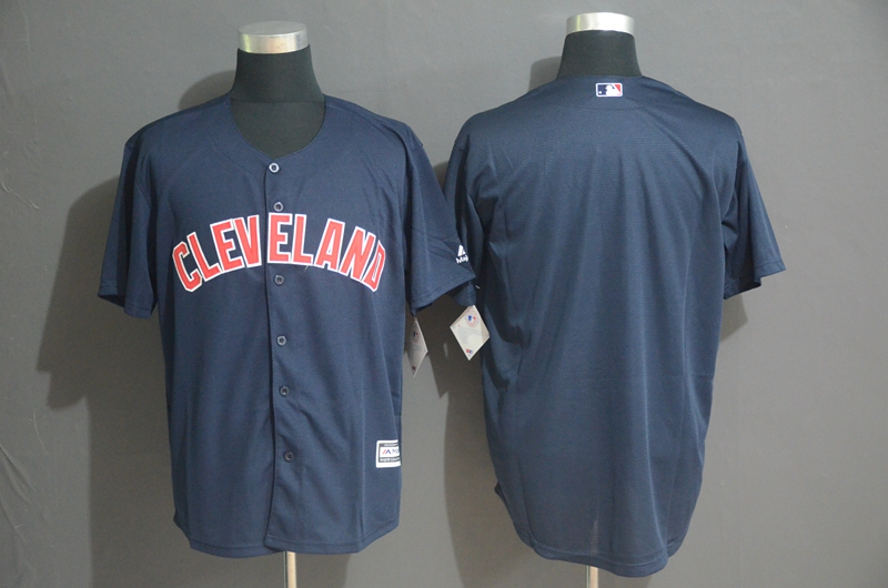 Indians Blank Navy Cool Base Jersey