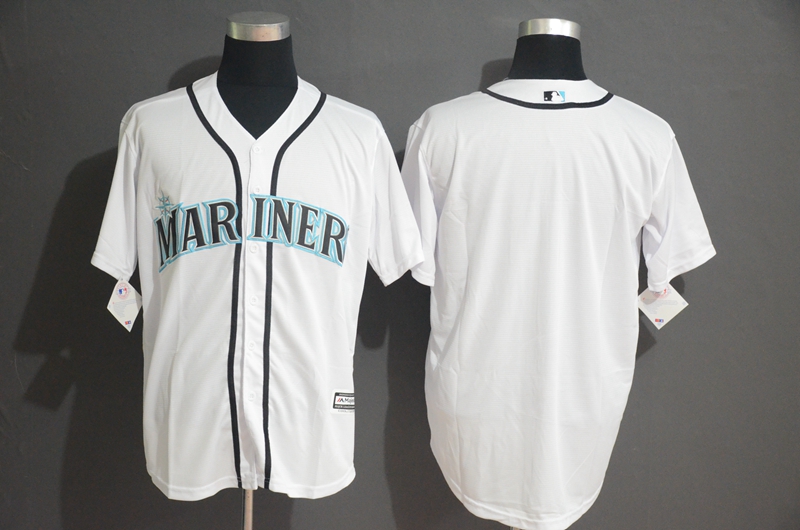 Mariners Blank White Cool Base Jersey
