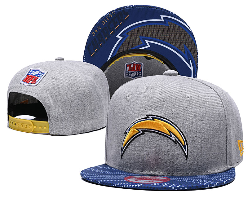 Chargers Team Logo Gray Adjustable Hat TX