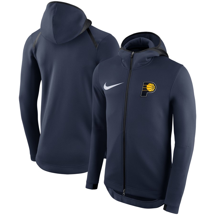 Indiana Pacers Nike Showtime Therma Flex Performance Full Zip Hoodie Navy