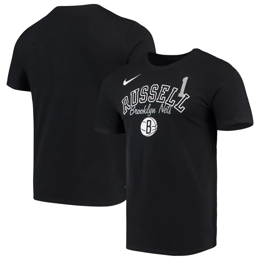 D'Angelo Russell Brooklyn Nets Nike Player Performance T-Shirt Black