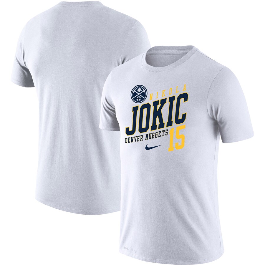 Nikola Jokic Denver Nuggets Nike Player Performance T-Shirt White