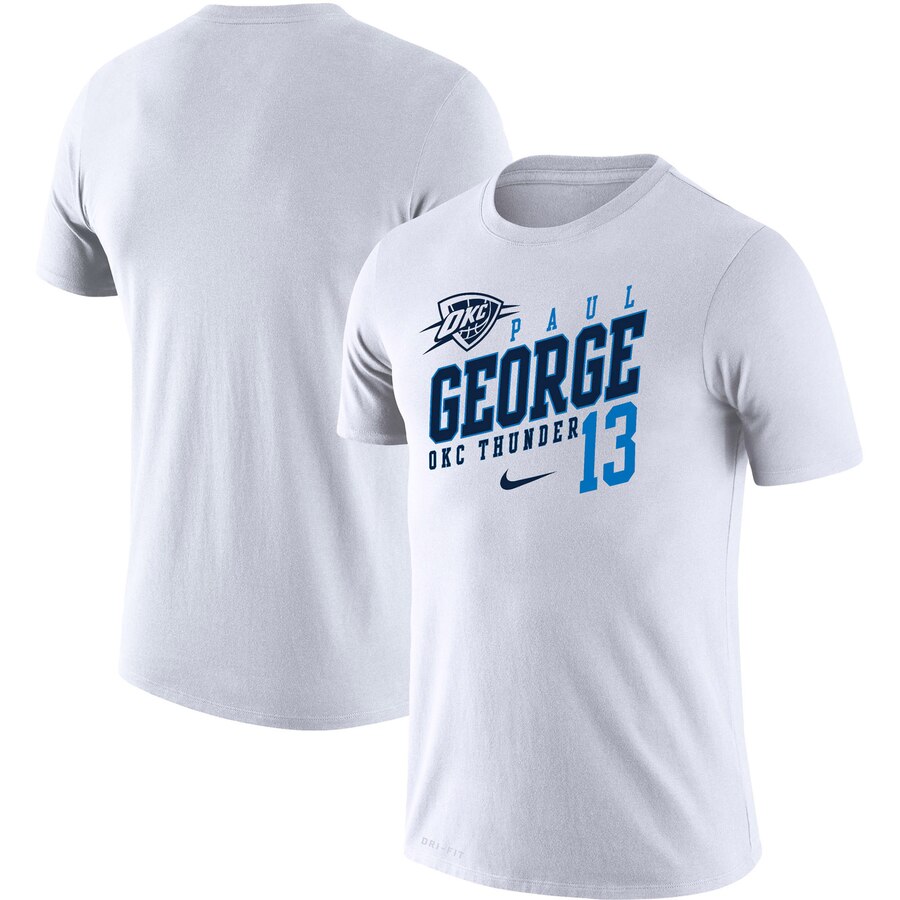 Paul George Oklahoma City Thunder Nike Player Performance T-Shirt White