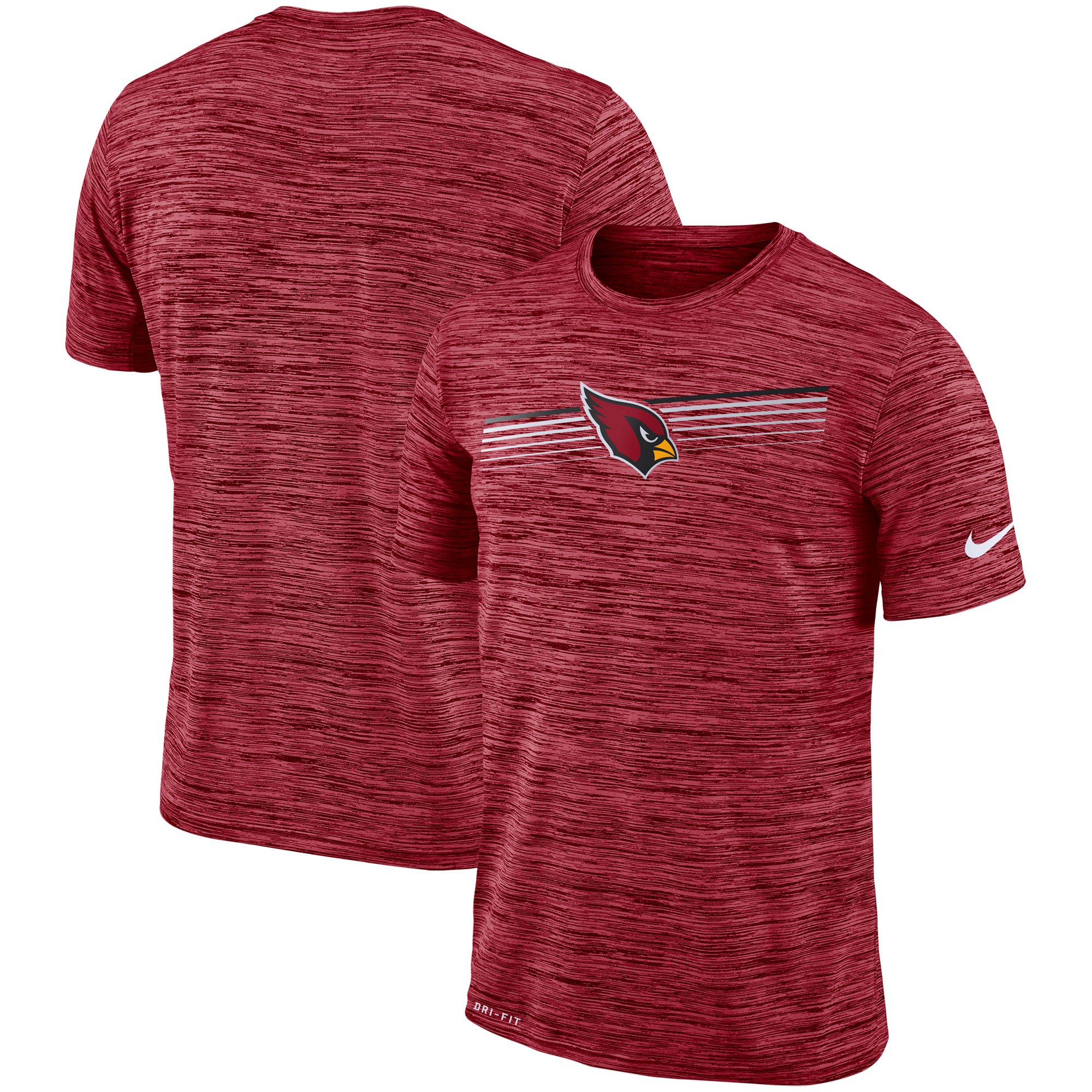 Arizona Cardinals Nike Sideline Velocity Performance T-Shirt Heathered Cardinal