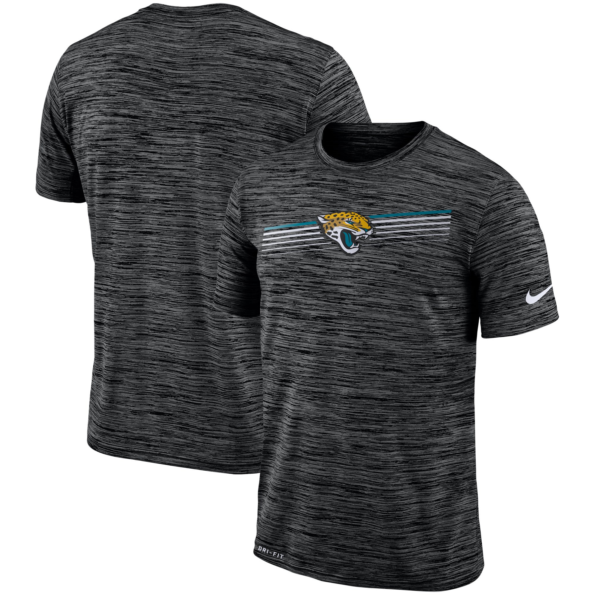 Jacksonville Jaguars Nike Sideline Velocity Performance T-Shirt Heathered Black