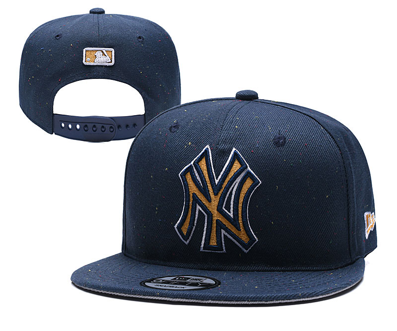 Yankees Team Logo Navy Adjustable Hat TX