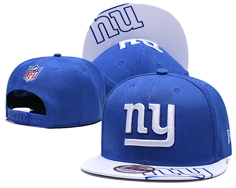 New York Giants Team Logo Royal Adjustable Hat TX