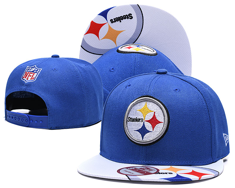 Steelers Team Logo Blue Adjustable Hat TX