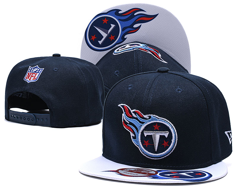 Titans Team Logo Navy White Adjustable Hat TX