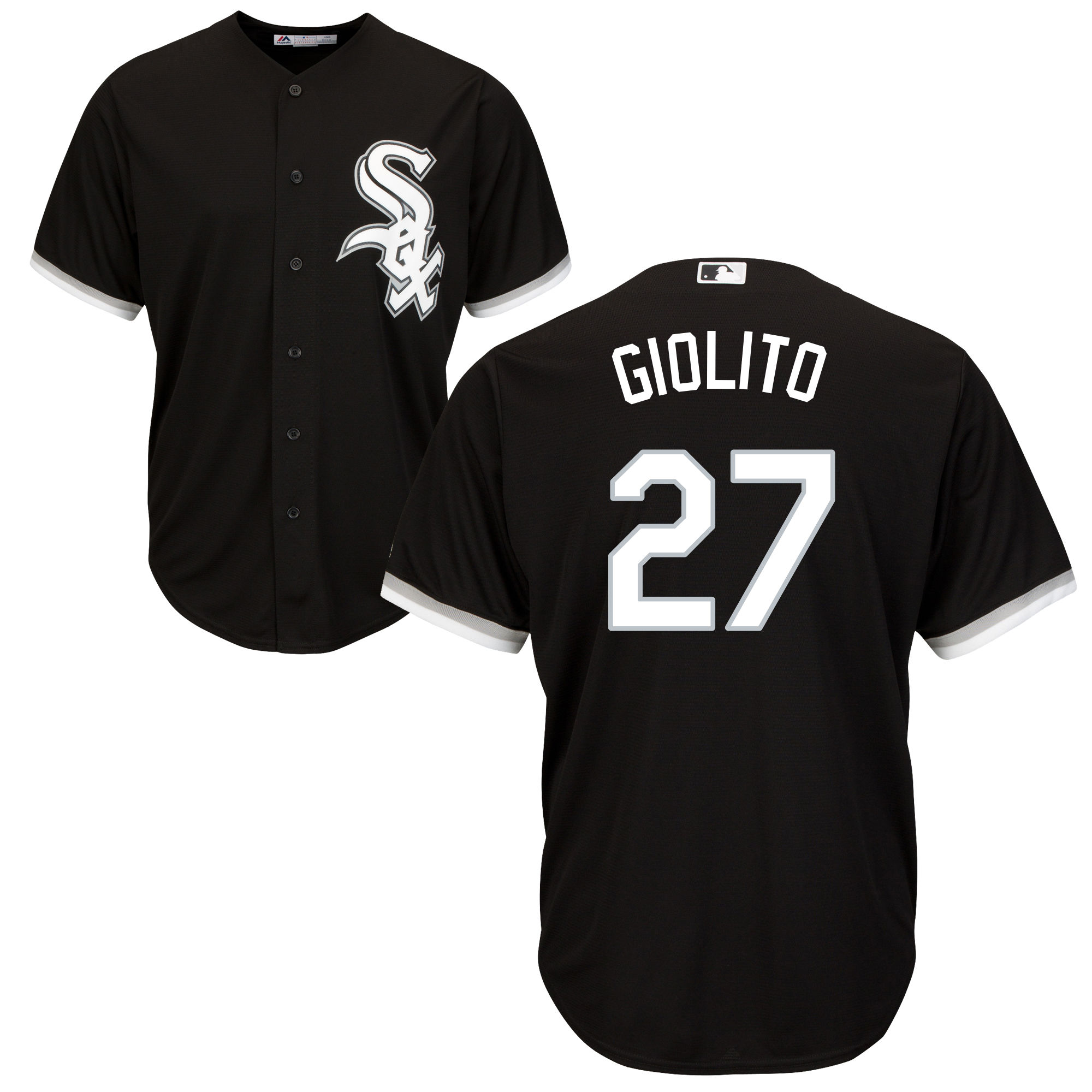 White Sox 27 Lucas Giolito Black Cool Base Jersey