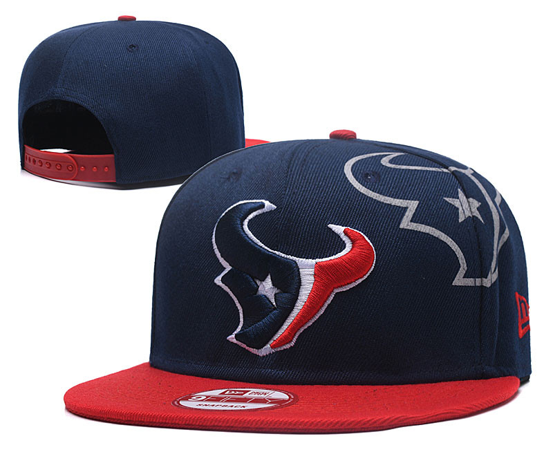Texans Team Logo Navy Red Adjustable Hat GS