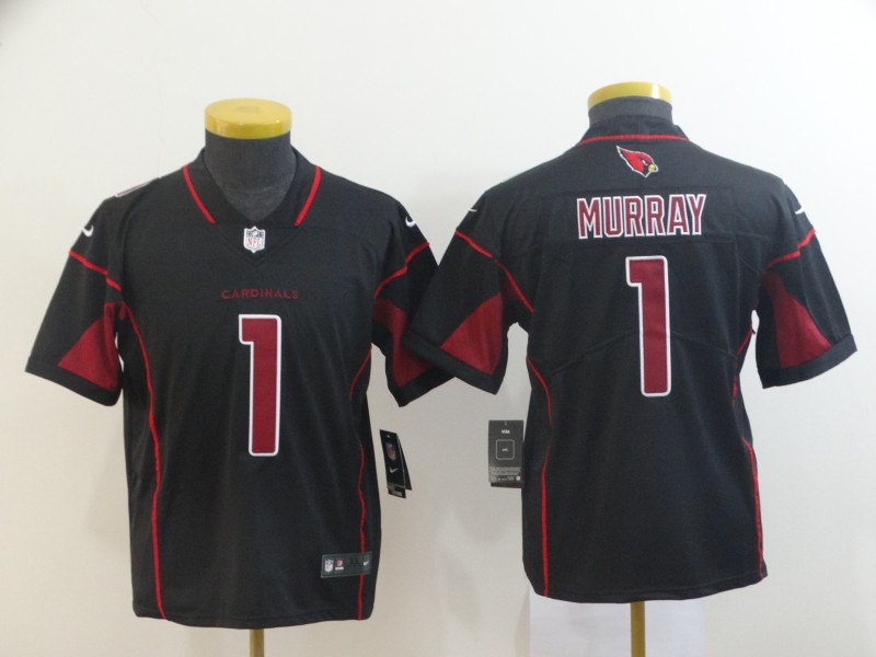 Nike Cardinals 1 Kyler Murray Black Youth 2019 NFL Draft First Round Pick Color Rush Limited Jersey