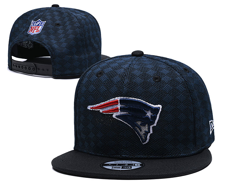 Patriots Team Logo Navy Black Adjustable Hat TX