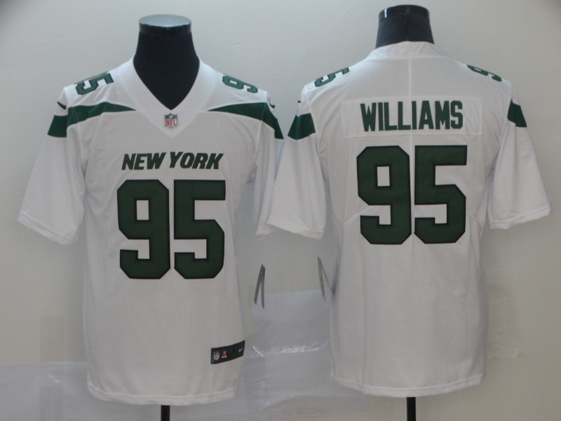 Jets 95 Quinnen Williams White 2019 NFL Draft First Round Pick Vapor Untouchable Limited Jersey
