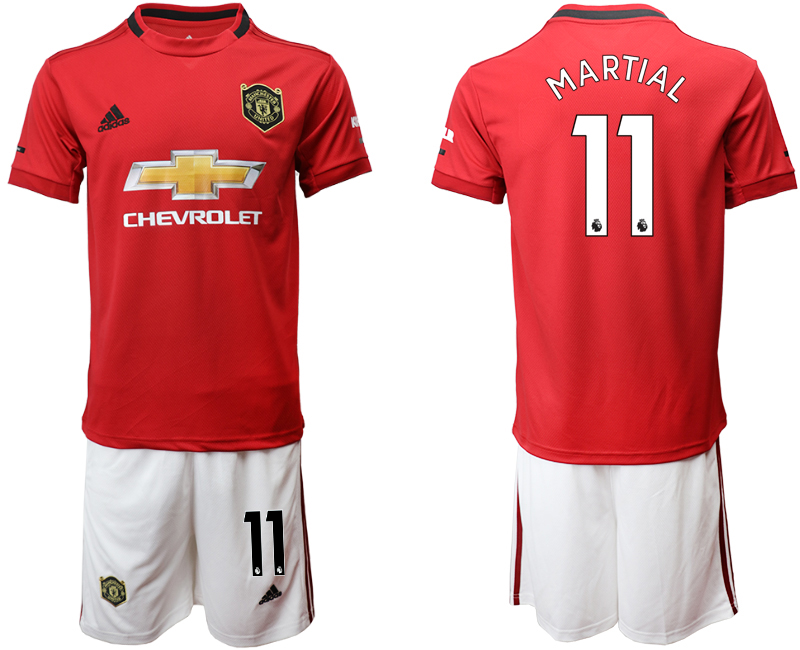 2019-20 Manchester United 11 MARTIAL Home Soccer Jersey