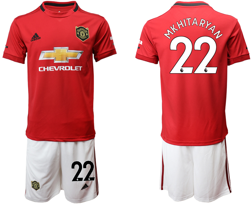 2019-20 Manchester United 22 MKHITARYAN Home Soccer Jersey