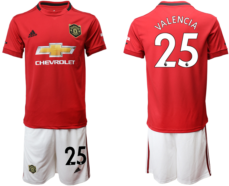 2019-20 Manchester United 25 VALENCIA Home Soccer Jersey