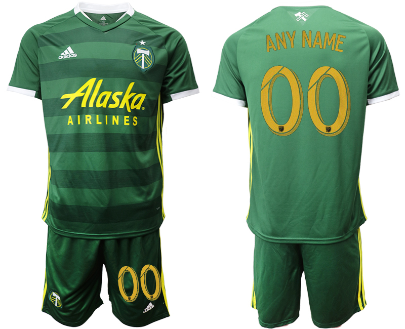 2019-20 Portland Timbers Customized Home Soccer Jersey