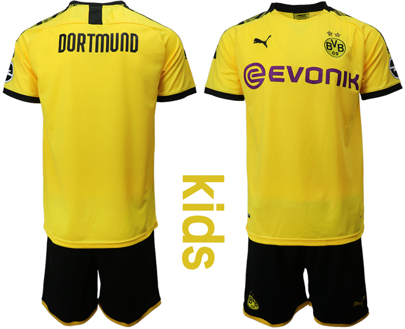 2019-20 Dortmund Youth Home Soccer Jersey - Click Image to Close