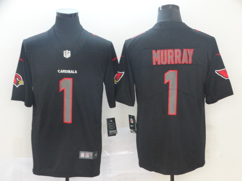 Nike Cardinals 1 Kyler Murray Black Impact Rush Limited Jersey