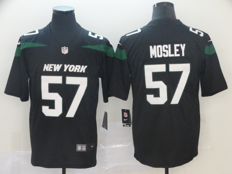 Nike Jets 57 C.J. Mosley Black New 2019 Vapor Untouchable Limited Jersey