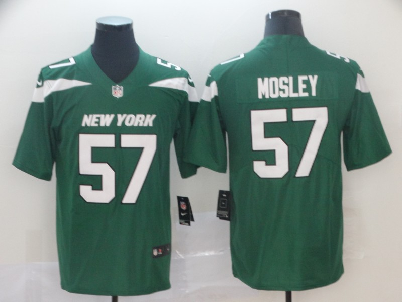 Nike Jets 57 C.J. Mosley Green New 2019 Vapor Untouchable Limited Jersey