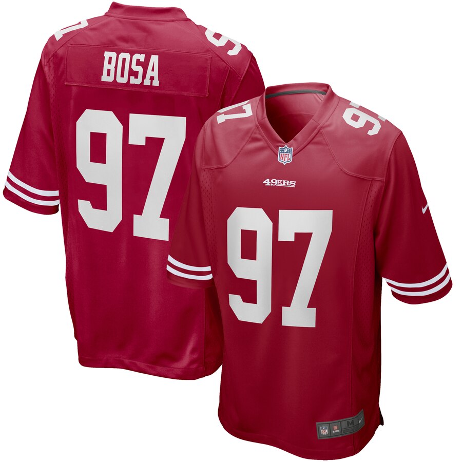 Nike 49ers 97 Nick Bosa Scarlet 2019 NFL Draft First Round Pick Vapor Untouchable Limited Jersey