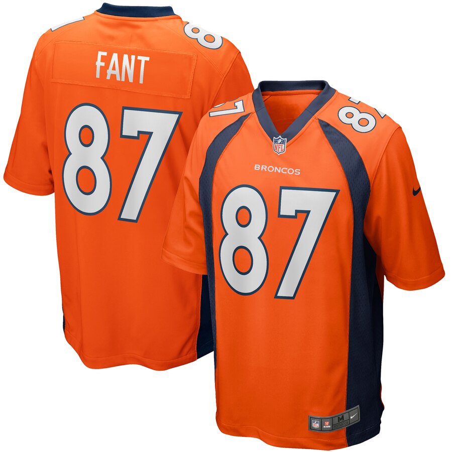 Nike Broncos 87 Noah Fant Orange 2019 NFL Draft First Round Pick Vapor Untouchable Limited Jersey