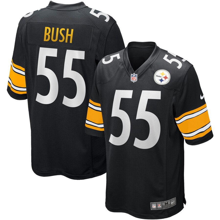 Nike Steelers 55 Devin Bush Black 2019 NFL Draft First Round Pick Vapor Untouchable Limited Jersey