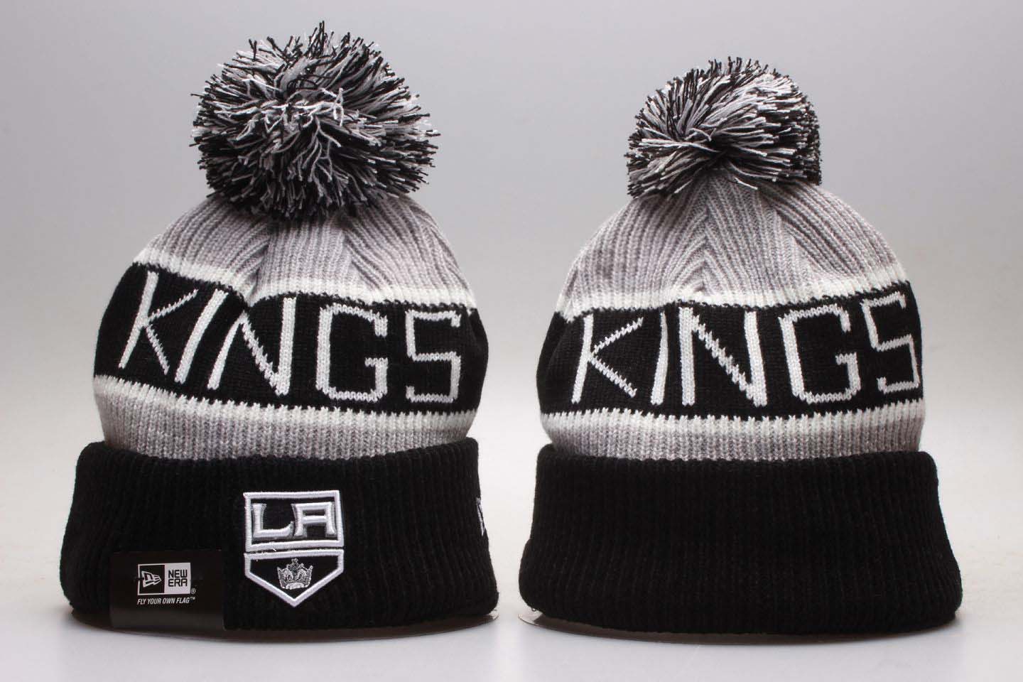 Los Angeles Kings Fresh Logo Black Knit Hat YP