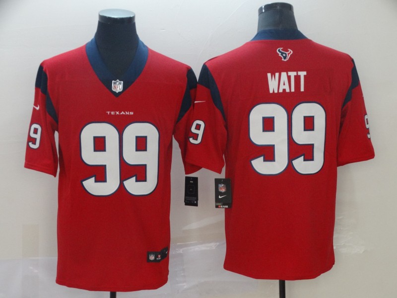 Nike Texans 99 J.J. Watt Red New 2019 Vapor Untouchable Limited Jersey - Click Image to Close