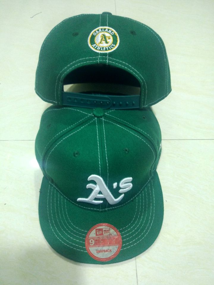 Athletics Team Logo Green Adjustable Hat LT