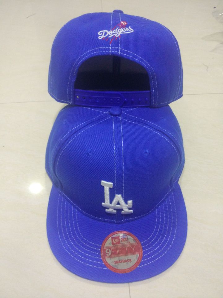 Dodgers Team Logo Blue Adjustable Hat LT