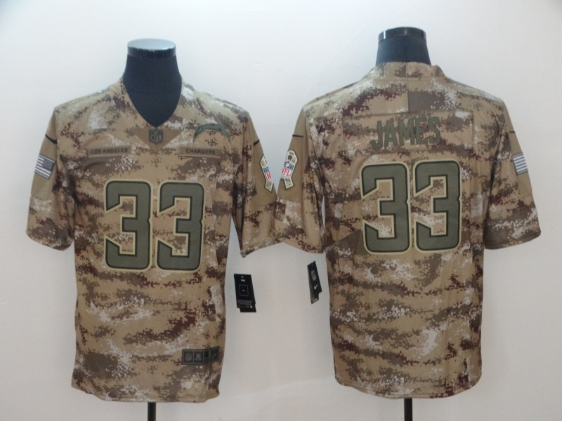 Nike Chargers 33 Derwin James Camo Salute To Service Limited Jersey